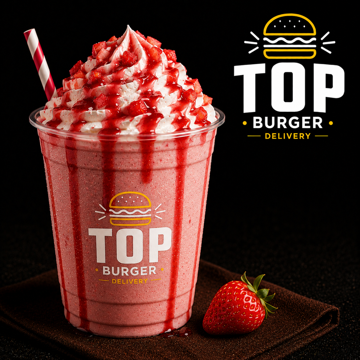 Milk Shake de Morango - 500ml